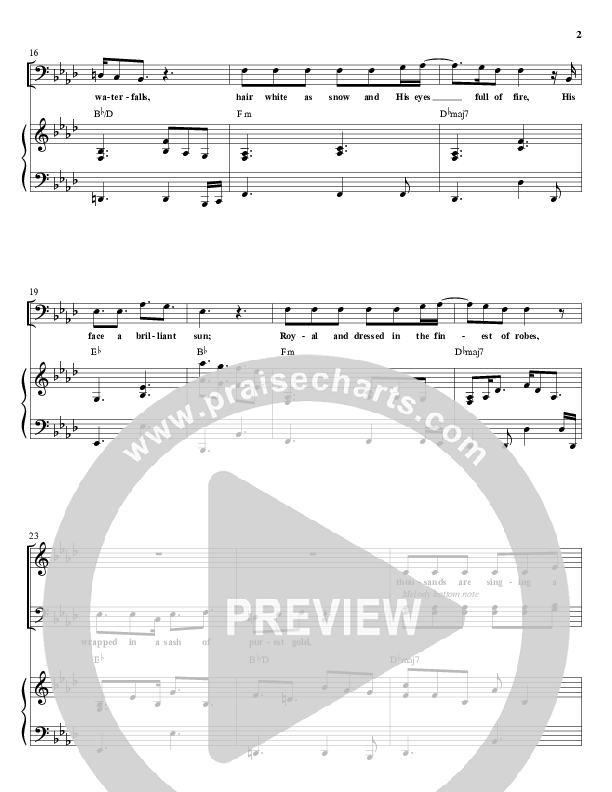 Mighty And Glorious Piano/Vocal & Lead (Paul Wilbur)