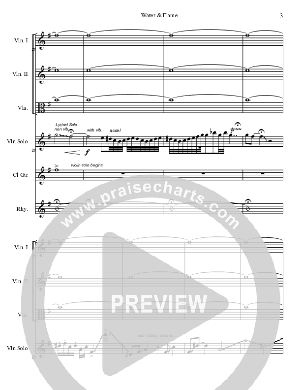 Water And Flame Conductor's Score (Frank Ralls)