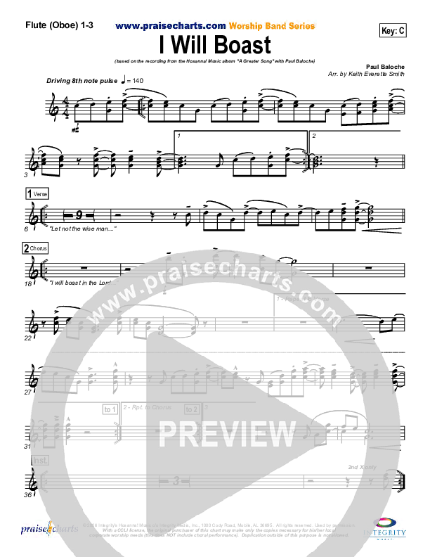 I Will Boast Wind Pack (Paul Baloche)