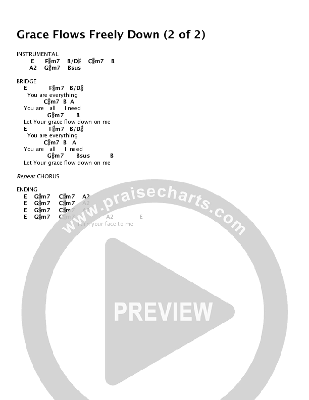 Grace Flows Freely Down Chords & Lyrics (Glenn Packiam)
