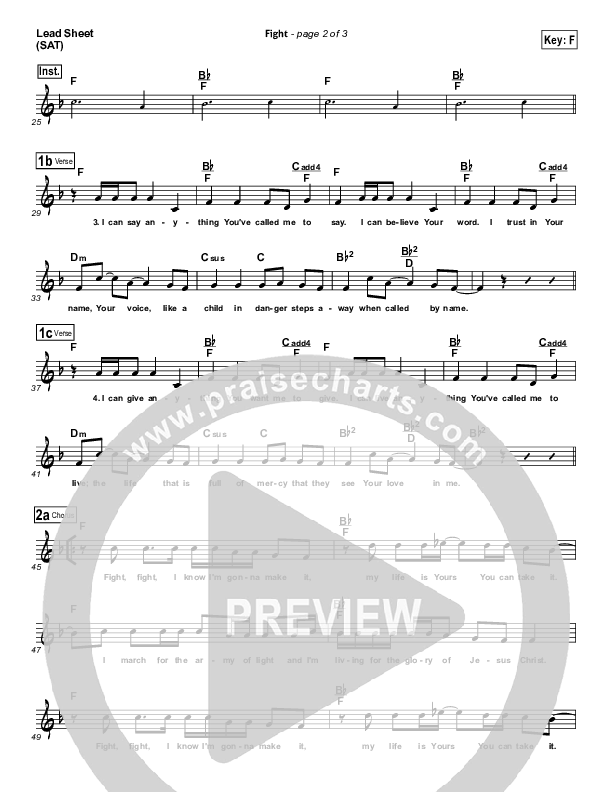 Fight Lead Sheet (Carlos Whittaker)