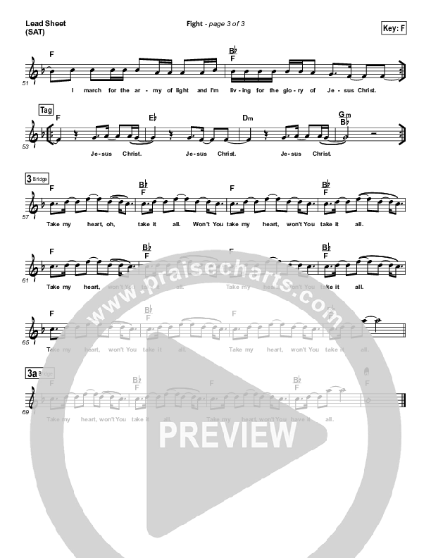 Fight Lead Sheet (Carlos Whittaker)