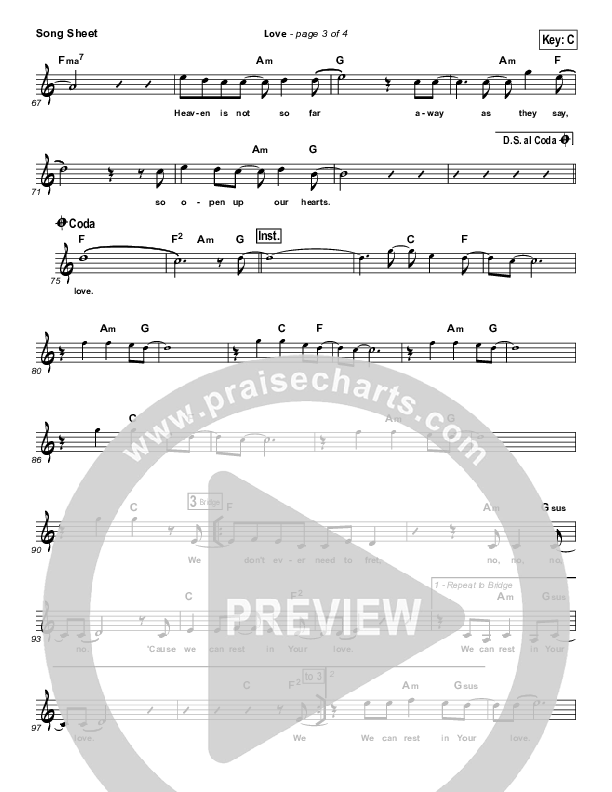 Love Lead Sheet (Carlos Whittaker)