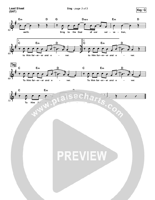 Sing Lead Sheet (Carlos Whittaker)