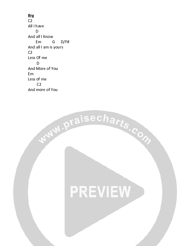 All I Want Chords & Lyrics (Fuzed Worship)