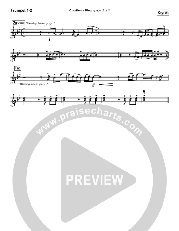 Creation's King Trumpet 1,2 (Paul Baloche)