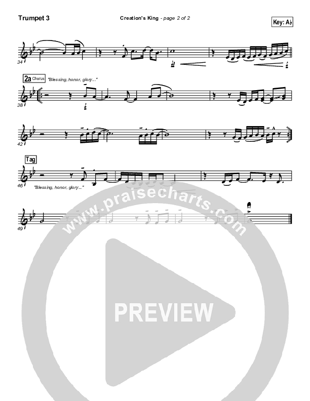 Creation's King Trumpet 3 (Paul Baloche)