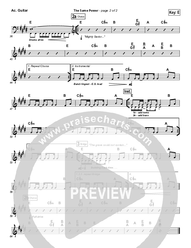 The Same Power Acoustic Guitar (Ben Cantelon / Worship Central)