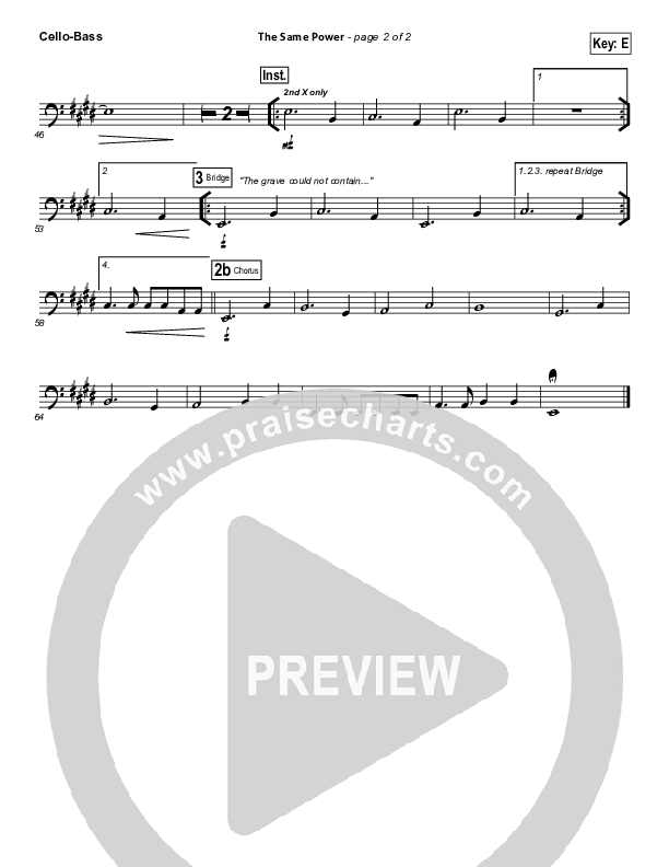 The Same Power Cello/Bass (Ben Cantelon / Worship Central)