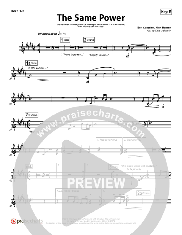 The Same Power French Horn 1/2 (Ben Cantelon / Worship Central)