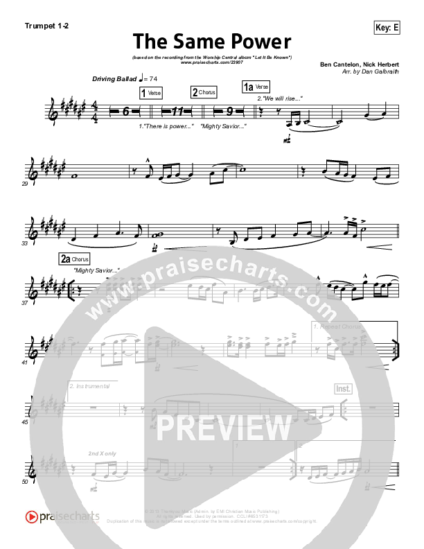 The Same Power Trumpet 1,2 (Ben Cantelon / Worship Central)