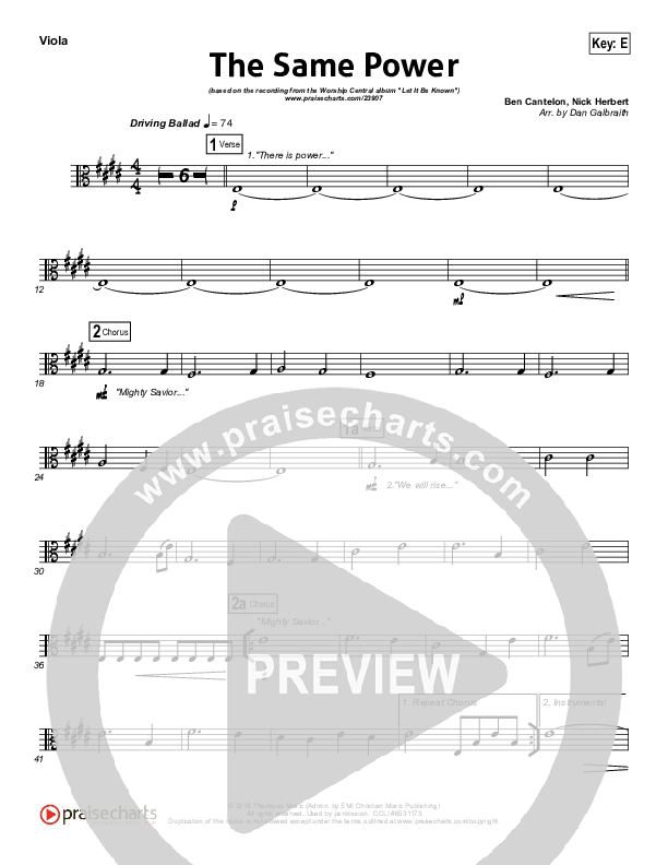 The Same Power Viola (Ben Cantelon / Worship Central)