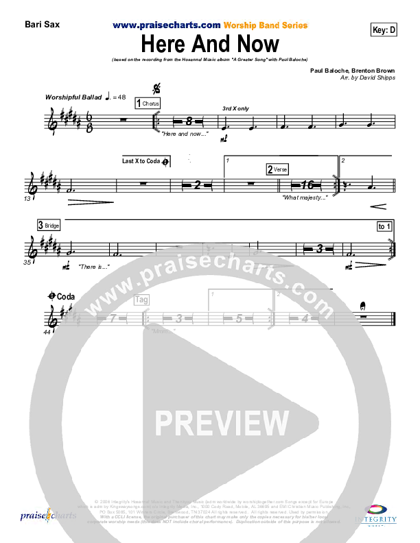 Here And Now Bari Sax (Kathryn Scott)