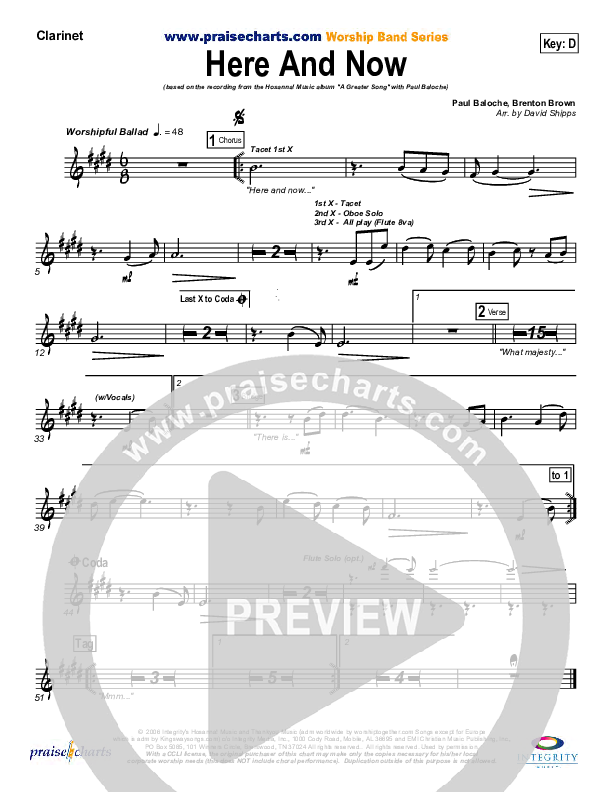 Here And Now Clarinet (Kathryn Scott)