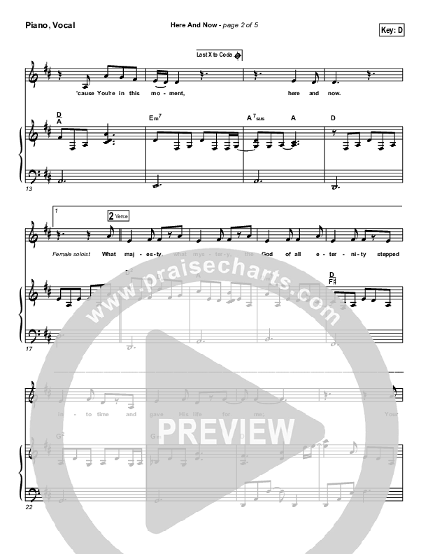 Here And Now Piano/Vocal (Kathryn Scott)