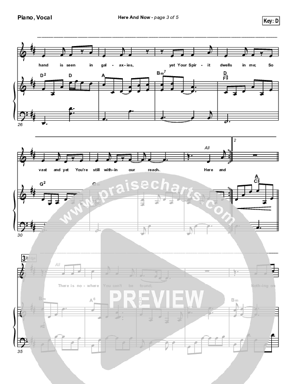 Here And Now Piano/Vocal (Kathryn Scott)