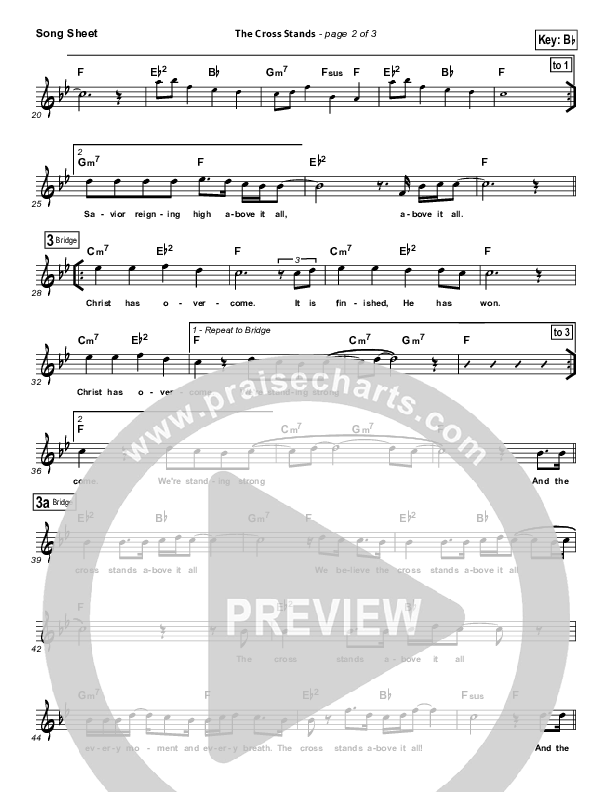 The Cross Stands Lead (SAT) (Tim Hughes / Worship Central)