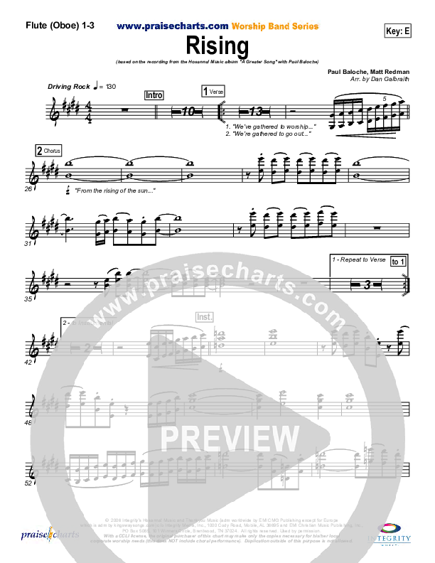Rising Flute/Oboe 1/2/3 (Paul Baloche)