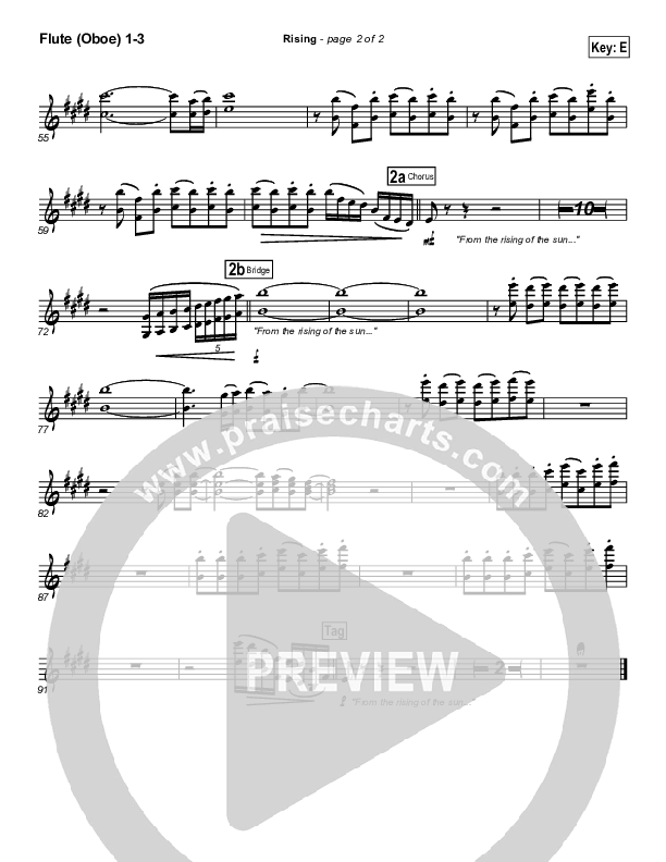 Rising Flute/Oboe 1/2/3 (Paul Baloche)