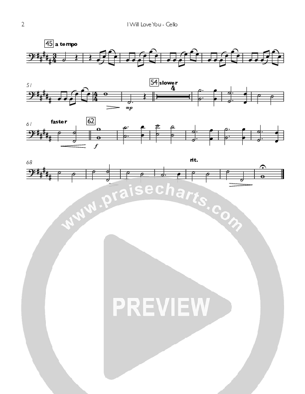 I Will Love You Cello ()