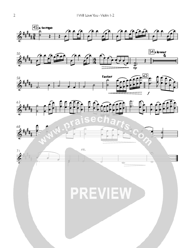 I Will Love You Violin 1/2 ()