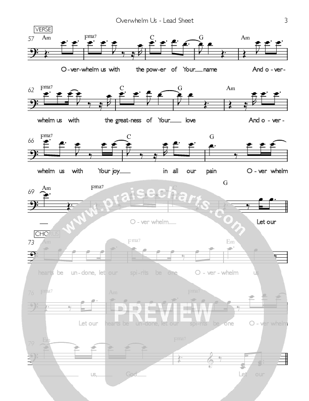 Overwhelm Us Lead Sheet (Since Then)