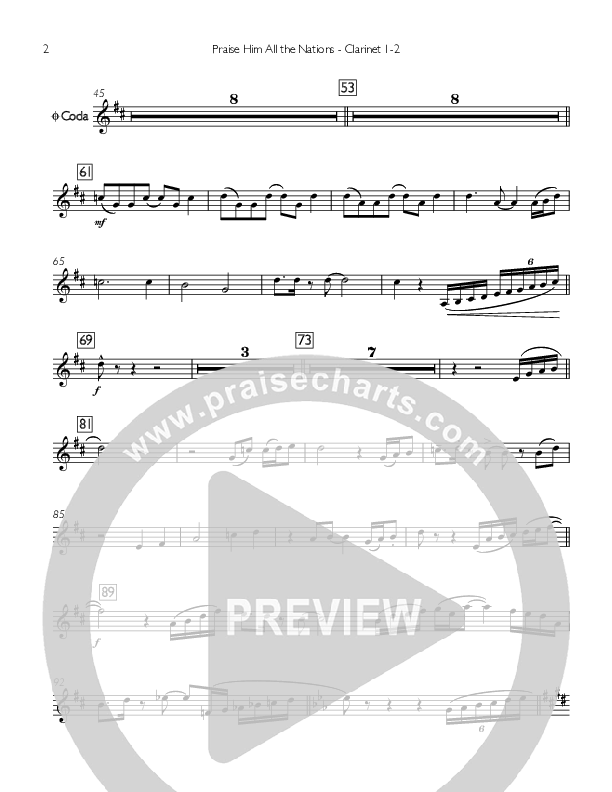 Praise Him All The Nations Clarinet 1/2 (You Remain)