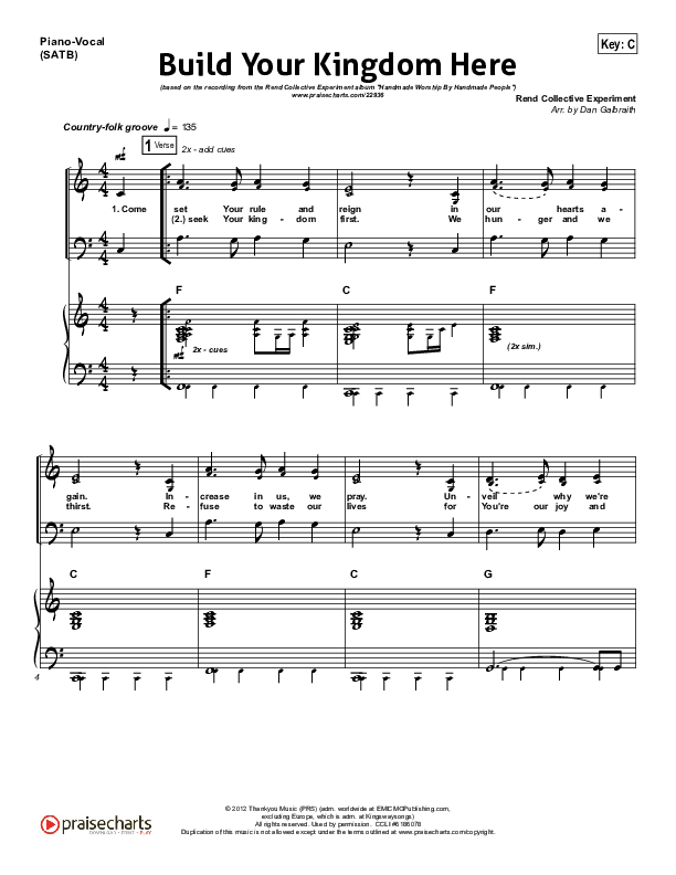 Refuge Piano/Vocal (SATB) (Since Then)