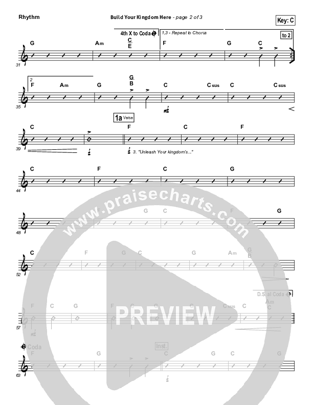 Refuge Rhythm Chart (Since Then)