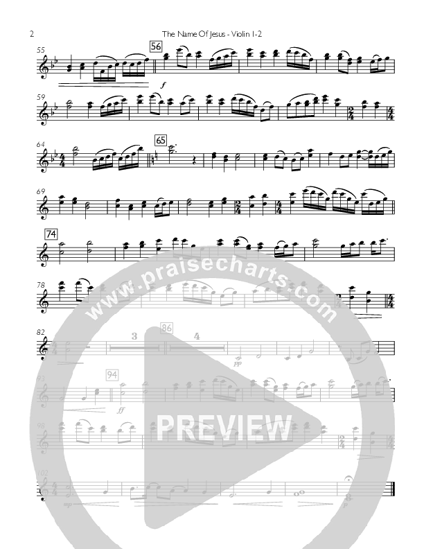 The Name Of Jesus Violin 1/2 (You Remain)