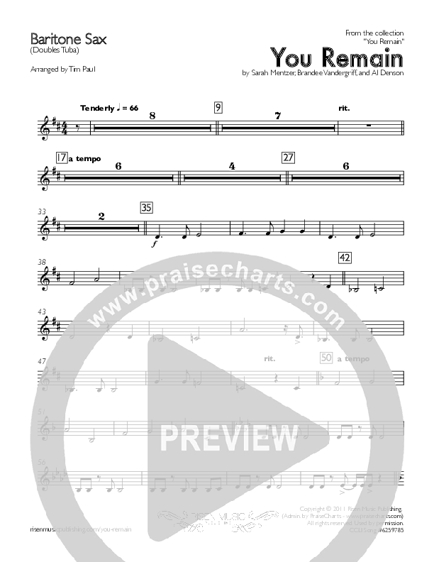 You Remain Bari Sax (You Remain)