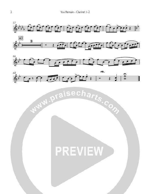 You Remain Clarinet 1/2 (You Remain)