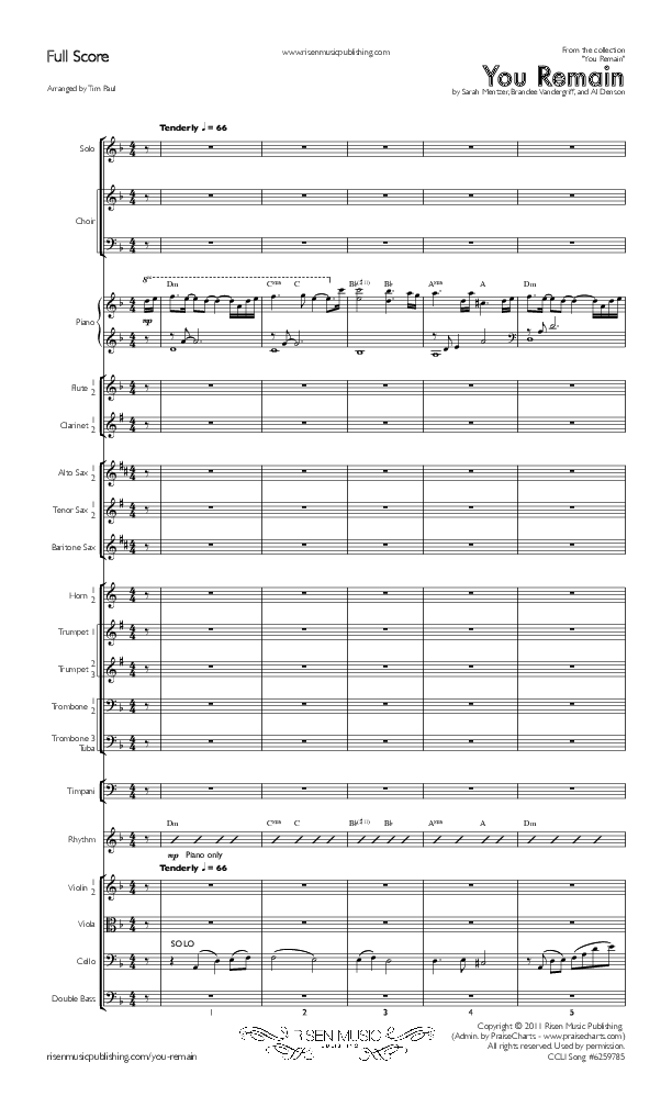 You Remain Conductor's Score (You Remain)