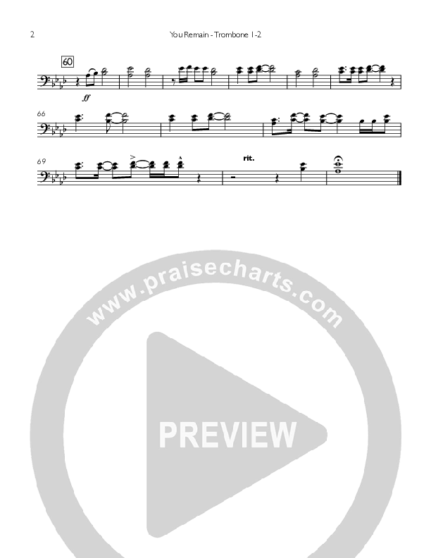 You Remain Trombone 1/2 (You Remain)