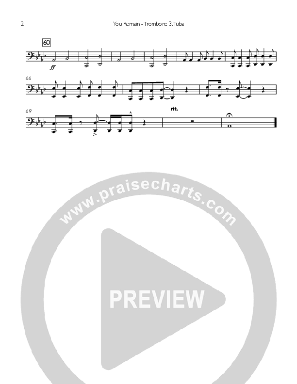 You Remain Trombone 3/Tuba (You Remain)
