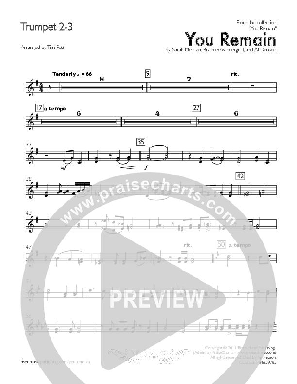 You Remain Trumpet 2/3 (You Remain)