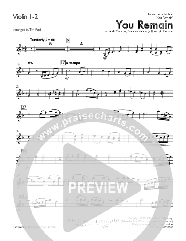 You Remain Violin 1/2 (You Remain)