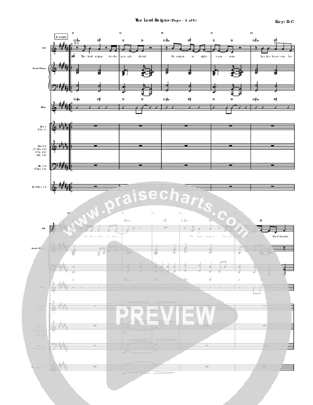 The Lord Reigns Orchestration (Klaus)