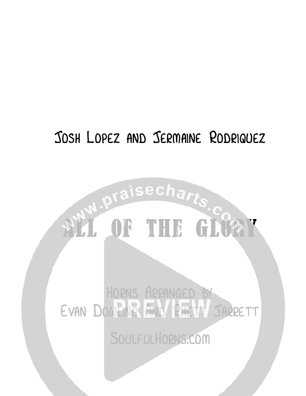All Of The Glory Cover Sheet (Josh Lopez / Jermaine Rodriguez / William McGowen)
