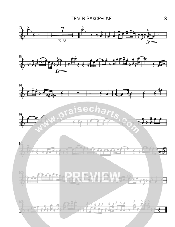 All Of The Glory Tenor Sax 2 (Josh Lopez / Jermaine Rodriguez / William McGowen)