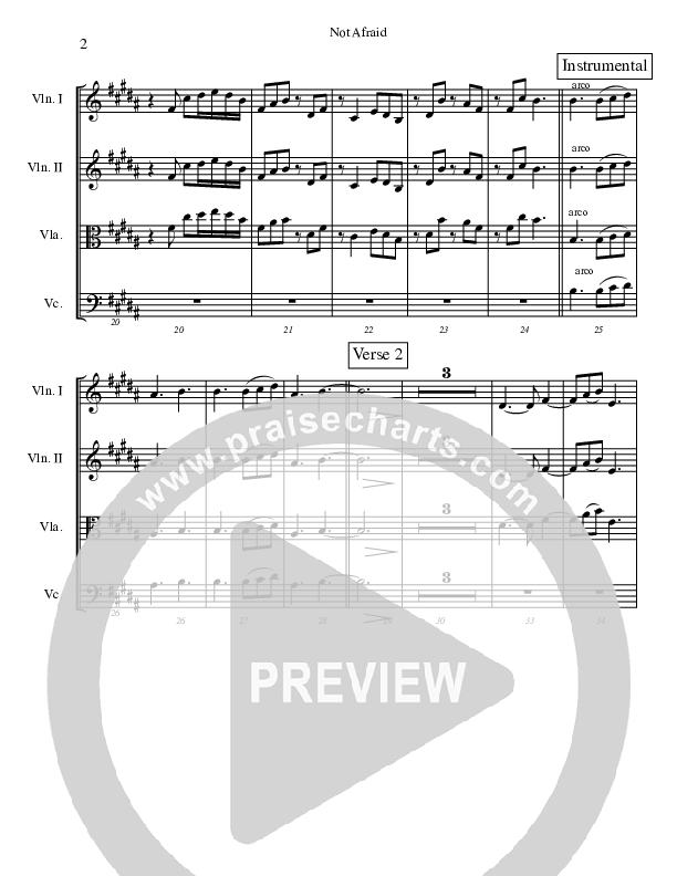 Not Afraid Conductor's Score (Josh Lopez)