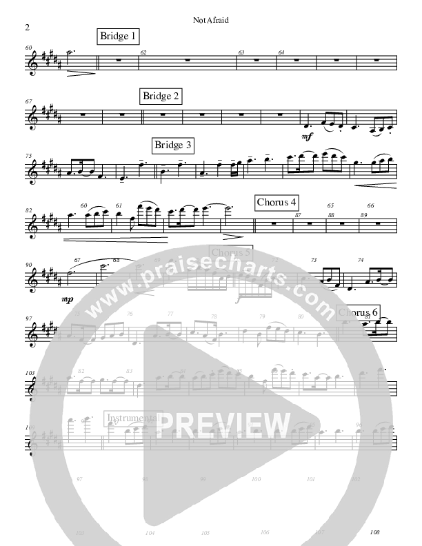 Not Afraid Violin 1 (Josh Lopez)