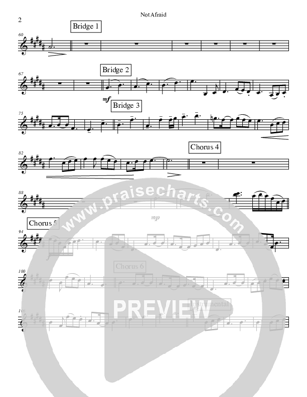 Not Afraid Violin 2 (Josh Lopez)