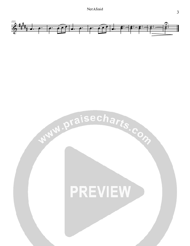 Not Afraid Violin 2 (Josh Lopez)