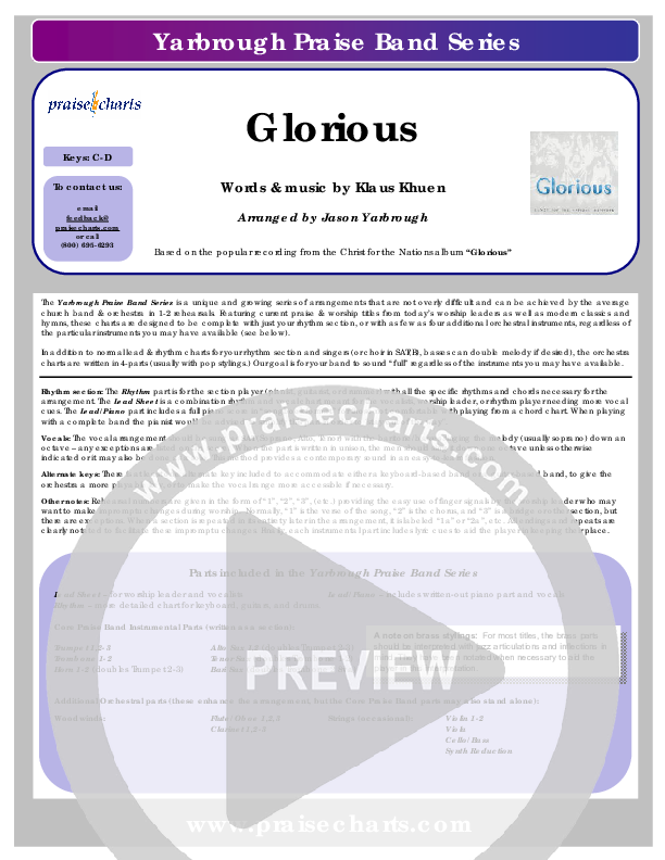 Glorious Cover Sheet (Klaus)