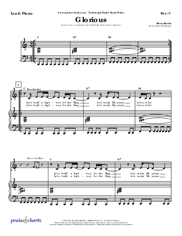Glorious Piano/Vocal (Klaus)
