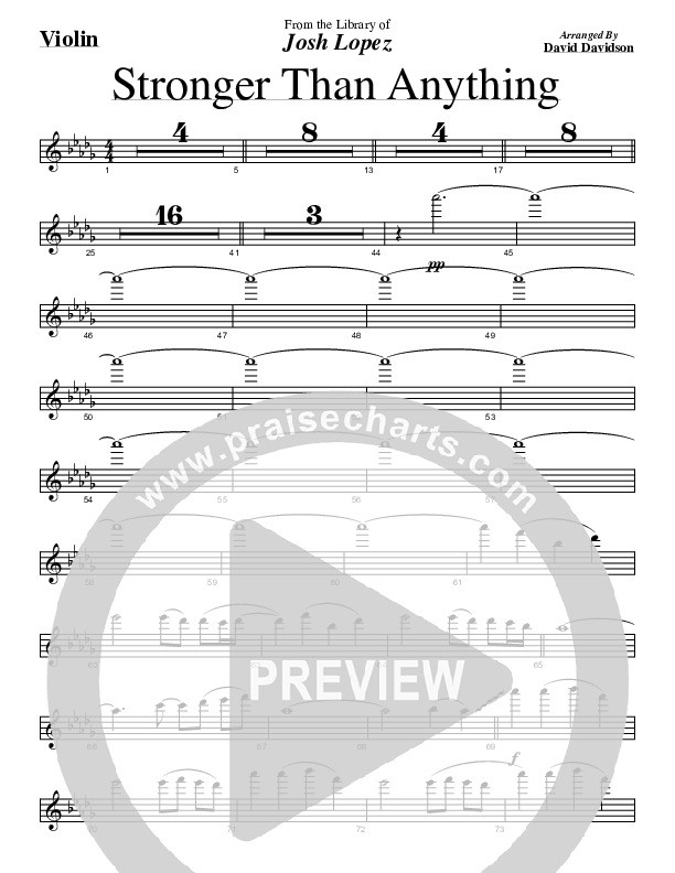 Stronger Than Anything Violins (Josh Lopez / David Davidson)