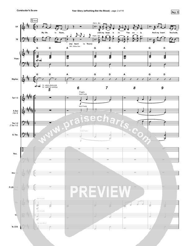 Your Glory (with Nothing But The Blood) Orchestration (All Sons & Daughters)