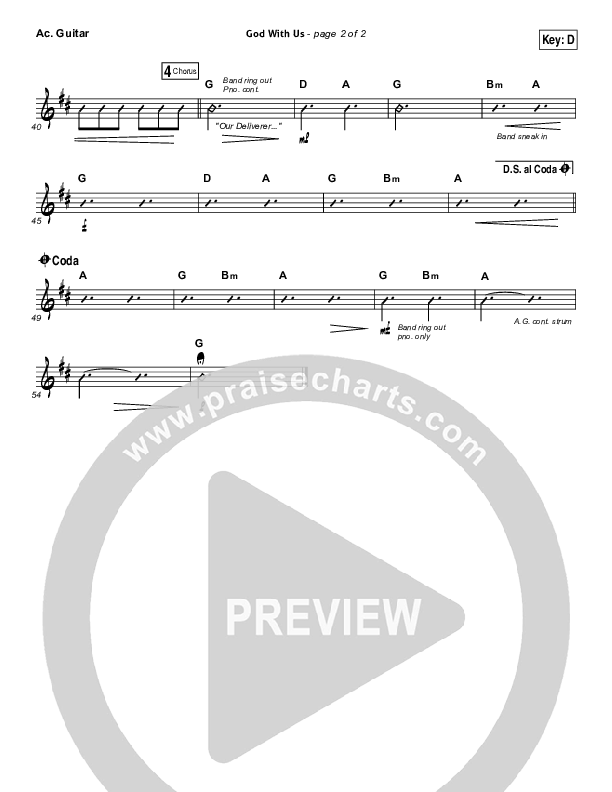 God With Us Acoustic Guitar (All Sons & Daughters)