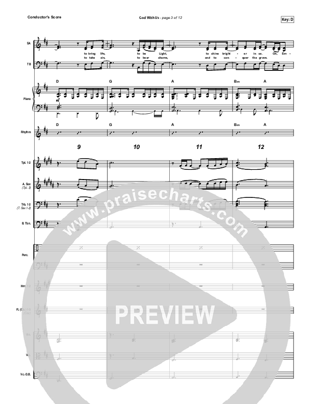 God With Us Conductor's Score (All Sons & Daughters)